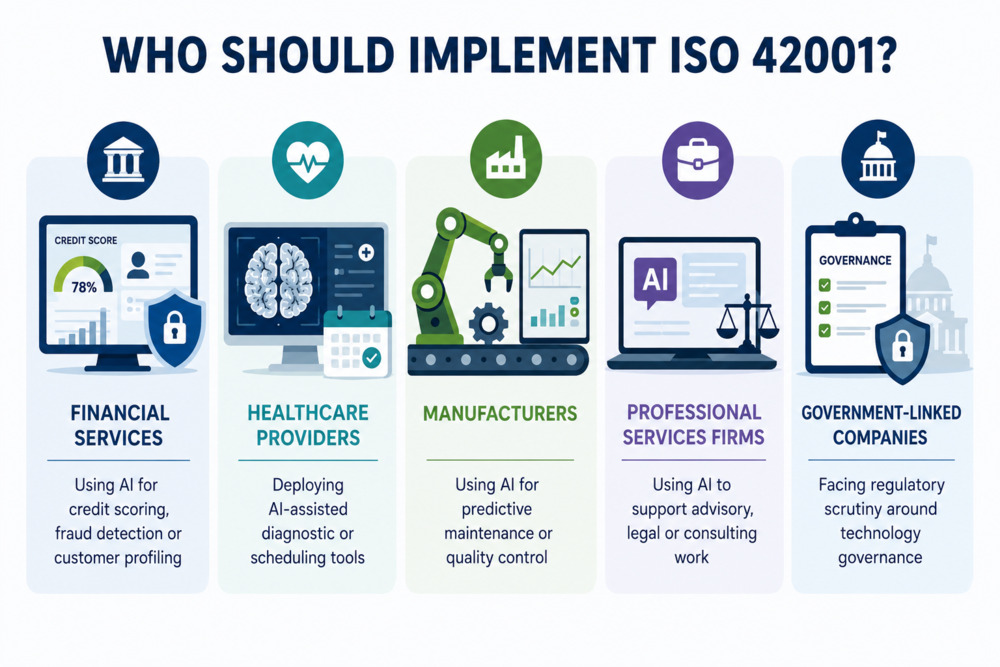 Businesses that require ISO 42001 imp