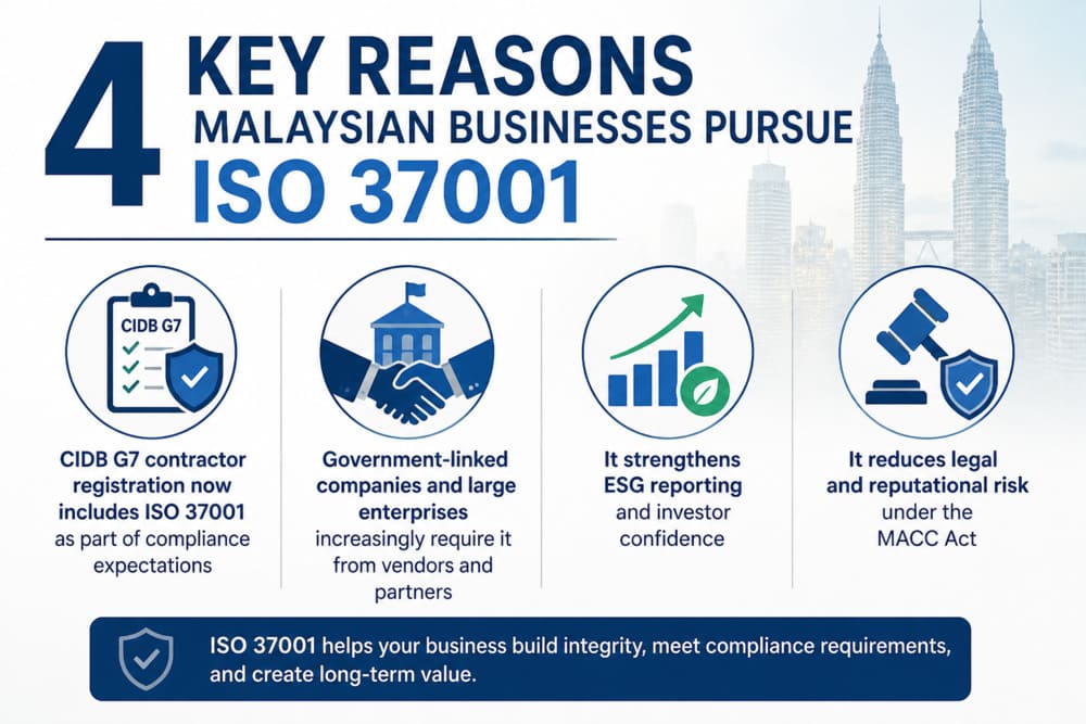 Reasons businesses want to get ISO 37001 in Malaysia
